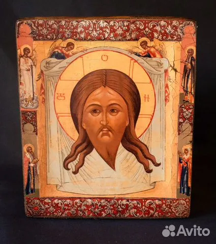На память: Икона Спас Нерукотворный («Спас Мокрая Брада»)
