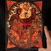 Икона "Троица Новозаветная " — красивый подарок — фотография 2