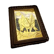 Кожаная обложка на паспорт «Волки у луны» — необычный подарок — фотография 2