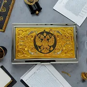 Ручная работа: Визитница «Герб РФ» №8 — фотография 1