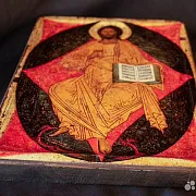 Икона деревянная "Спас в Силах" в подарок — фотография 5