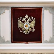 На память: Настенные часы «Герб России» — фотография 1
