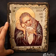 Икона авторская "Святой Симеон Богоприимец" — необычный подарок — фотография 1