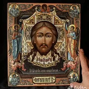 Икона с ковчегом "Иисус с Евангелистами и Архангел — оригинальный подарок — фотография 1