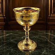 Кубок для вина "Золотой". №2 Златоуст. — красивый подарок — фотография 1