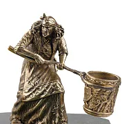 На память: Бронзовая композиция «Кощей Бессмертный с Бабой Ягой и сундуком» — фотография 3