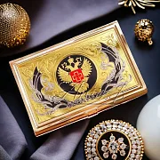 Визитница с логотипом «ФМБА» — красивый подарок — фотография 1