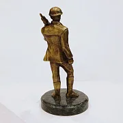 Бронзовая композиция «Шахтёр», 0,4 кг — оригинальный подарок — фотография 2