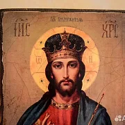 Икона деревянная "Христос Вседержитель" — необычный подарок — фотография 3