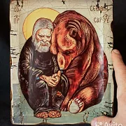 Икона " Серафим Саровский" Старение в подарок — фотография 2