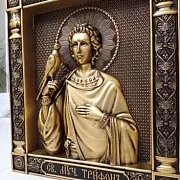 Икона Резная Святой Трифан — красивый подарок — фотография 8