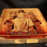 На память: Авторская икона "Вседержитель на троне" — фотография 7