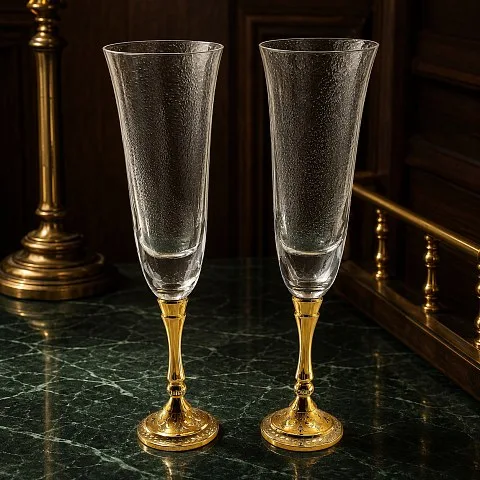 Подарочные фужеры для шампанского №1 Златоуст.